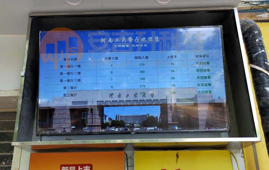 河南工业大学食堂采用我司客流统计系统(图3)